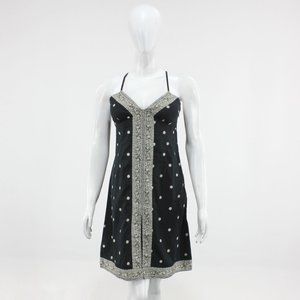 Gap Women Black Print Dress